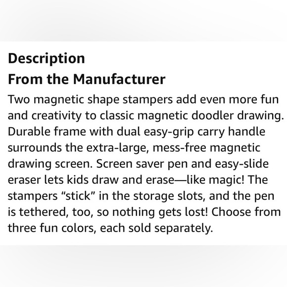 Fisher-Price Classic Doodler with 2 Stampers Blue Orange - Picture 8 of 10